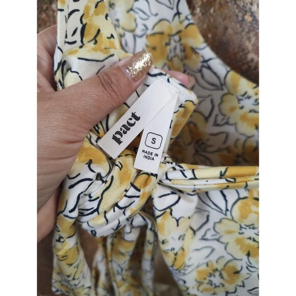 Pact Yellow Floral Midi Dress - Picture 13 of 15